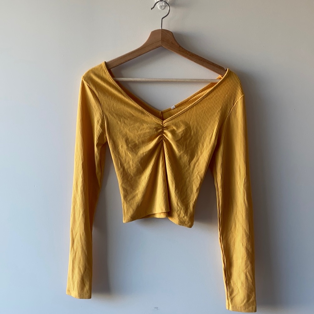 PacSun Yellow Front Stinch Top (1+ for low price)
